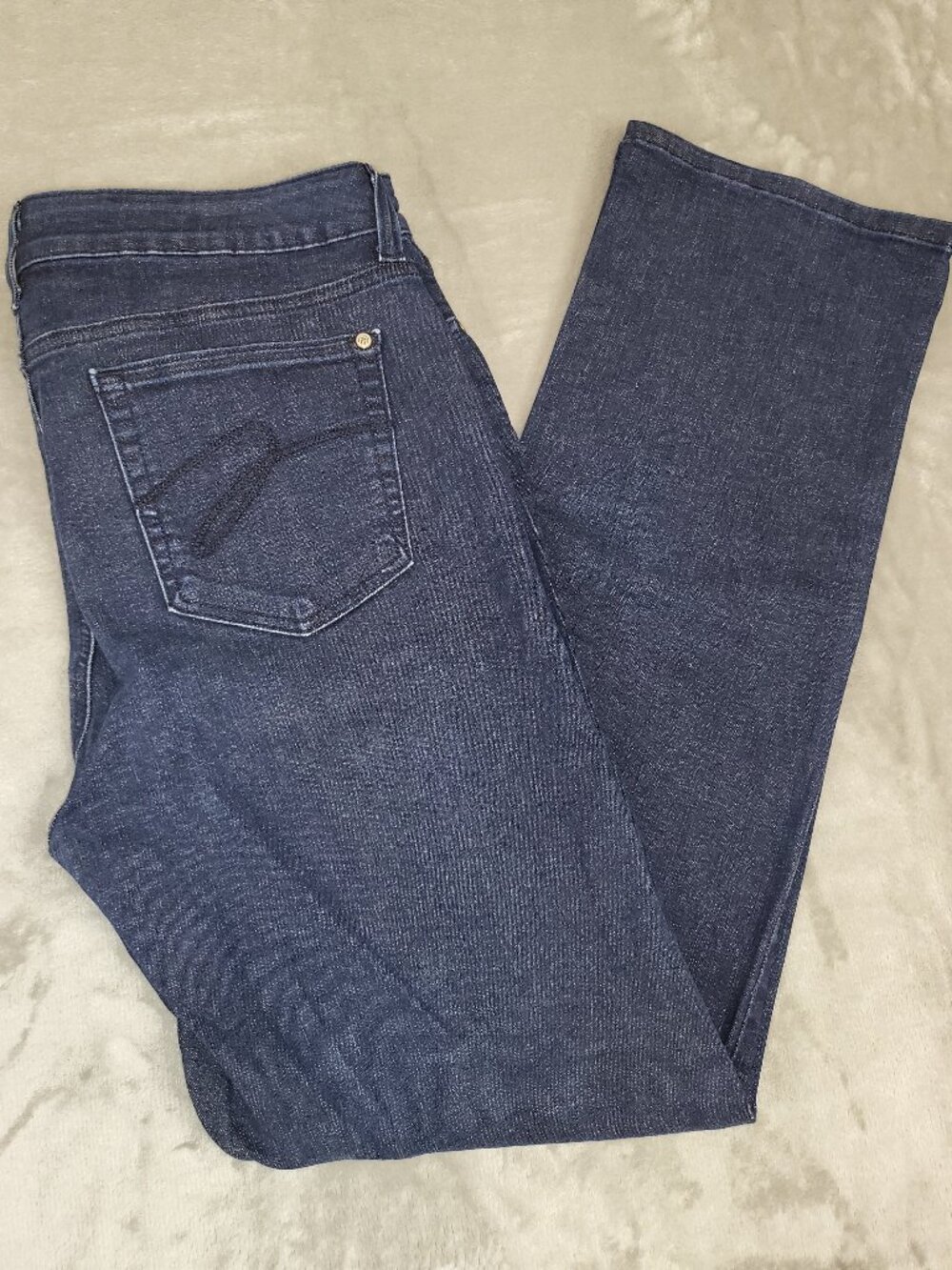Miraclebody Dark Wash Straight Jeans Women's Size 12 Slimming Stretch Denim